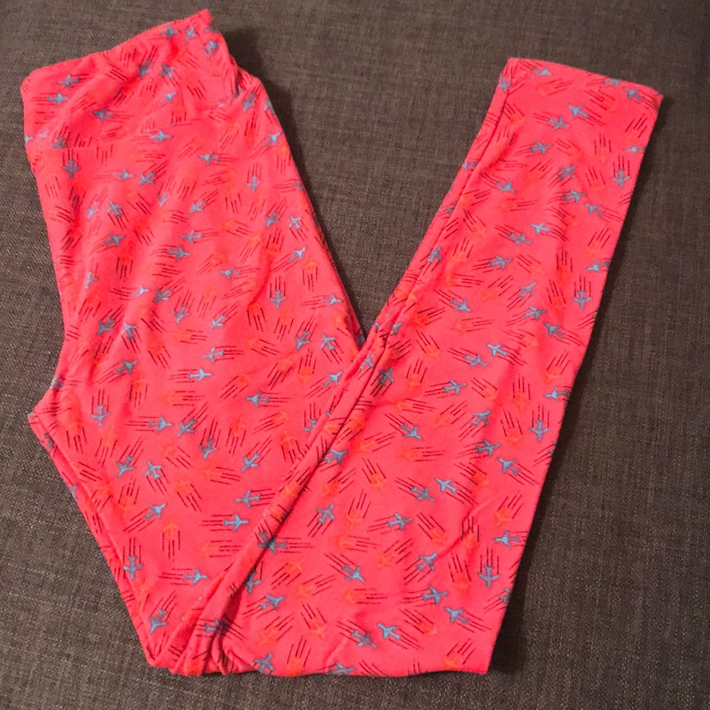NWOT OS LuLaRoe airplane leggings
